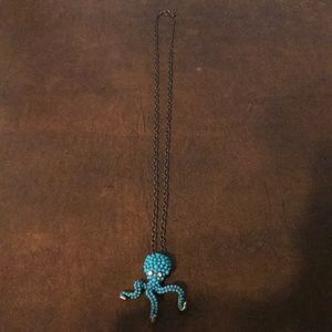 Handmade necklace with octopus charm